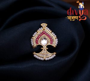 Ruby Swarovski Jadau Mukut (माणेक स्वारोवस्की जड़ाऊ मुकुट)