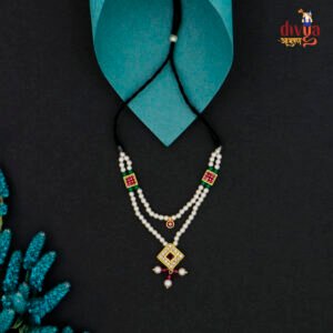 Square Padak 2Line Ruby Malaji (चौकोर पदक 2लाइन मानेक मालाजी)